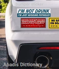 bumper sticker